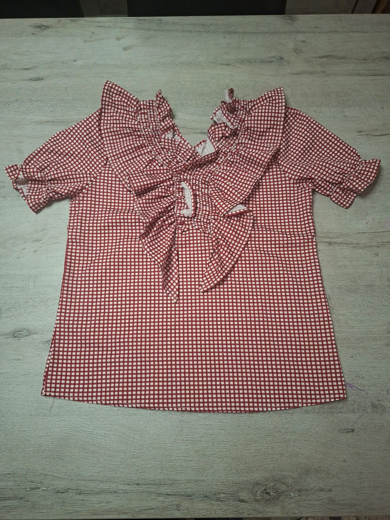 🌷F2-07🌷Wals met schotse ruitjes en ruches – Romantische & trendy elegantie🌷 – photo 2